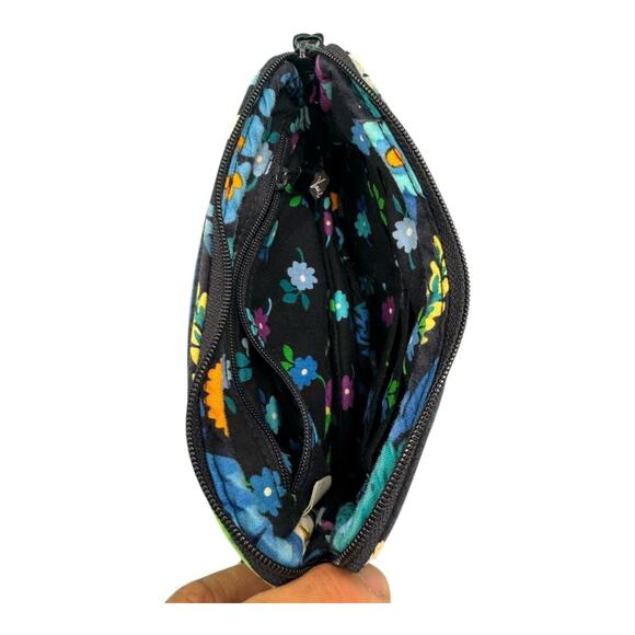 Vera Bradley Midnight Blues Accordion Wallet Zip Around Clutch 4 in x 7 in - Picture 2 of 4